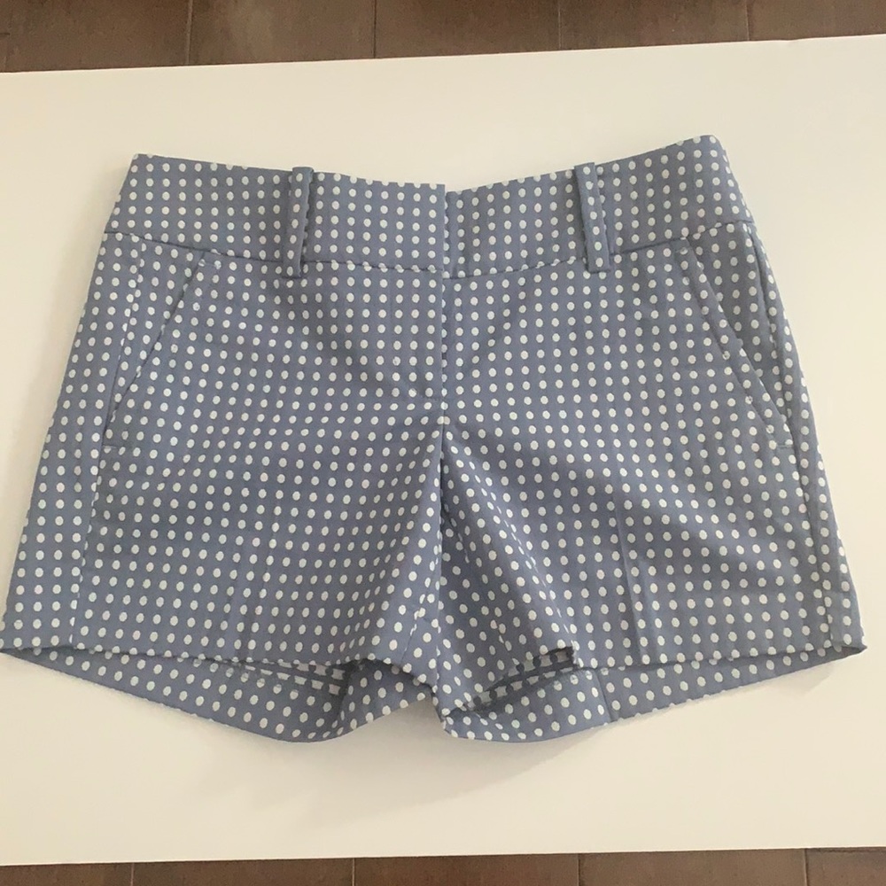 Blue and white Polka Dot Ann Taylor shorts